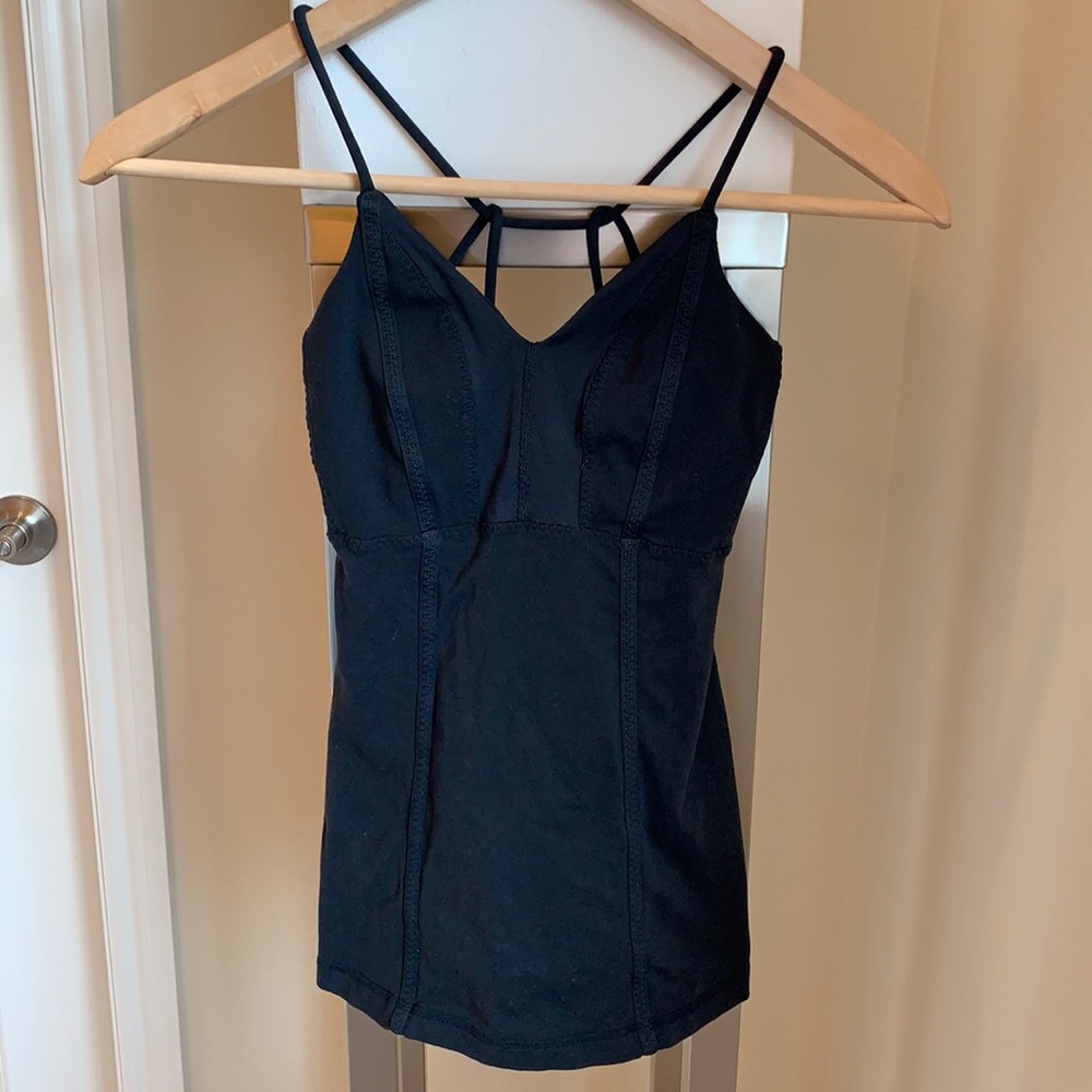 Lululemon Spaghetti Strap Tank Luon Black Size 2
